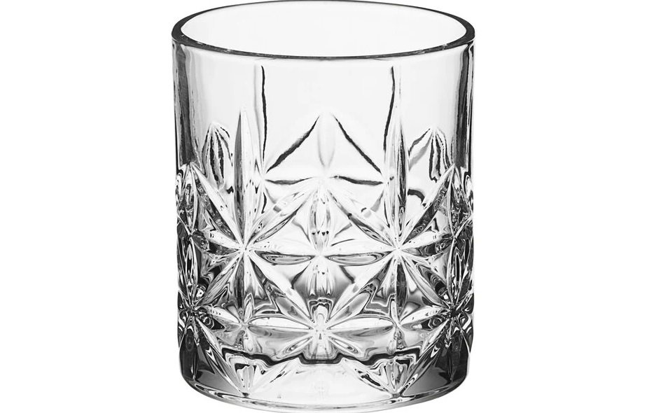 Cut Glass Rocks Glass - $2