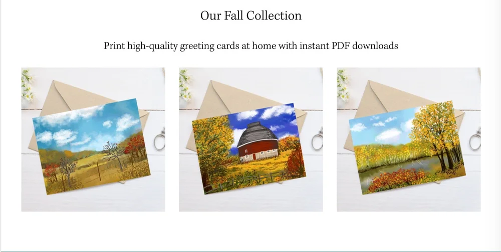 Our Autumn Collection Greeting Cards