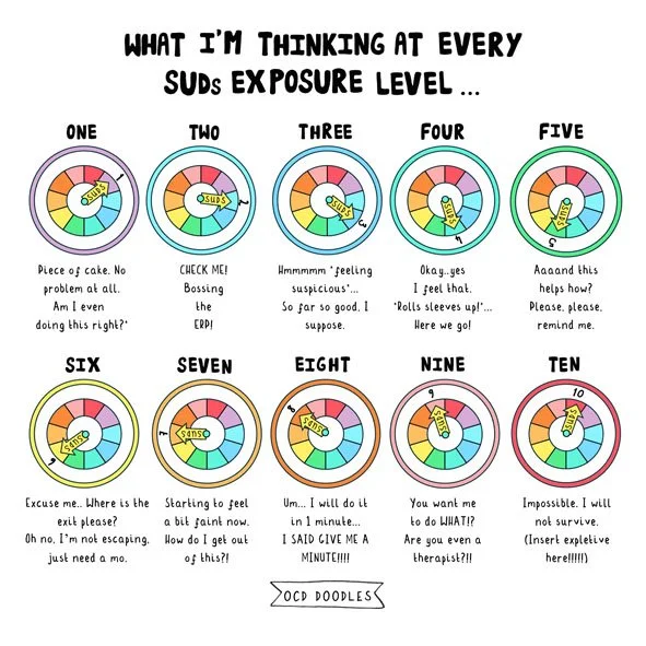 What I'm Thinking At Every SUDs Exposure Level - 30x30cm