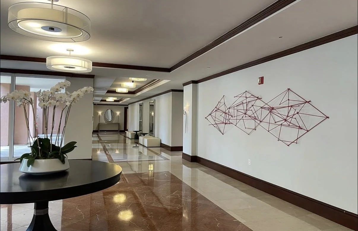 "Overlapping Geometry" at Lake Tower in Key Biscayne