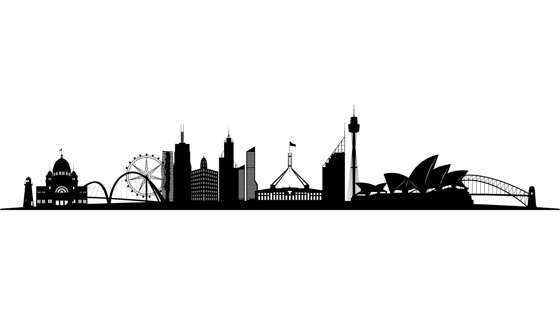 Cyber Security and Information Security Australia Silhouette