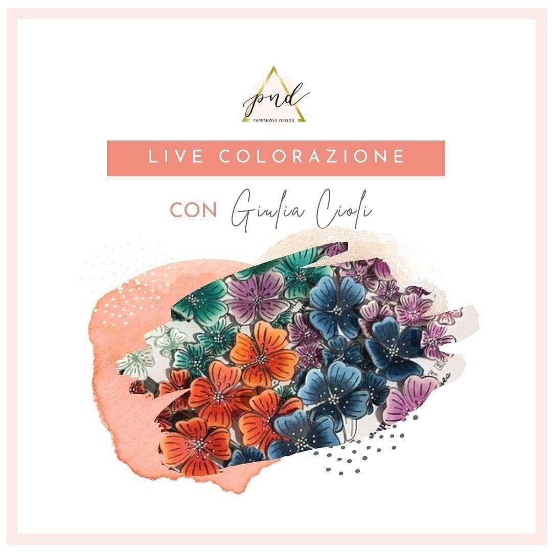 &bull; PND TEAM &bull;
Ciao ragazze, questa sera alle 18.00 Giulia @giuliac_handmade vi aspetta sul gruppo Facebook PaperNova Design Community per colorare insieme qualche fiorellino 🌼🌸🌺
Utilizzer4 una delle plance di LIFE IN COLOR! 
Non mancate!!