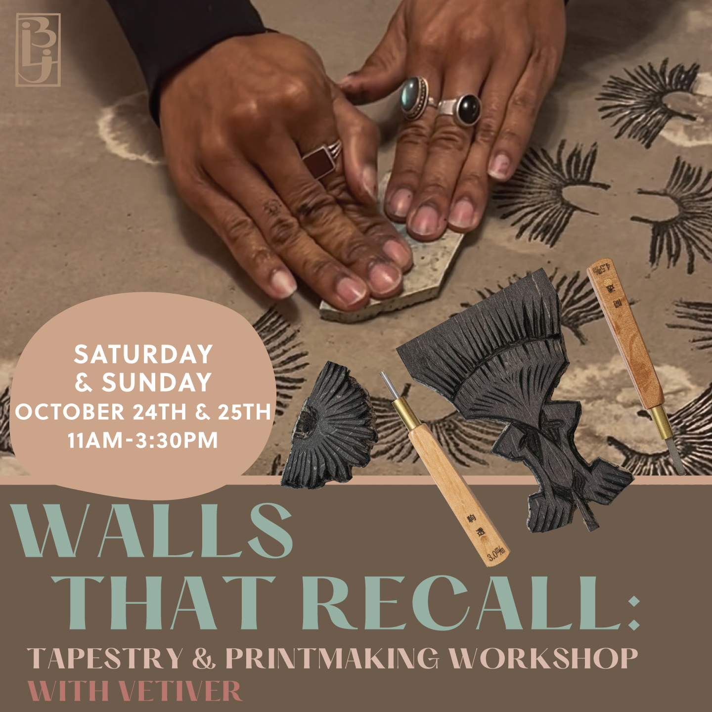 Walls that Recall: Tapestry & Printmaking Workshop w/ Vetiver