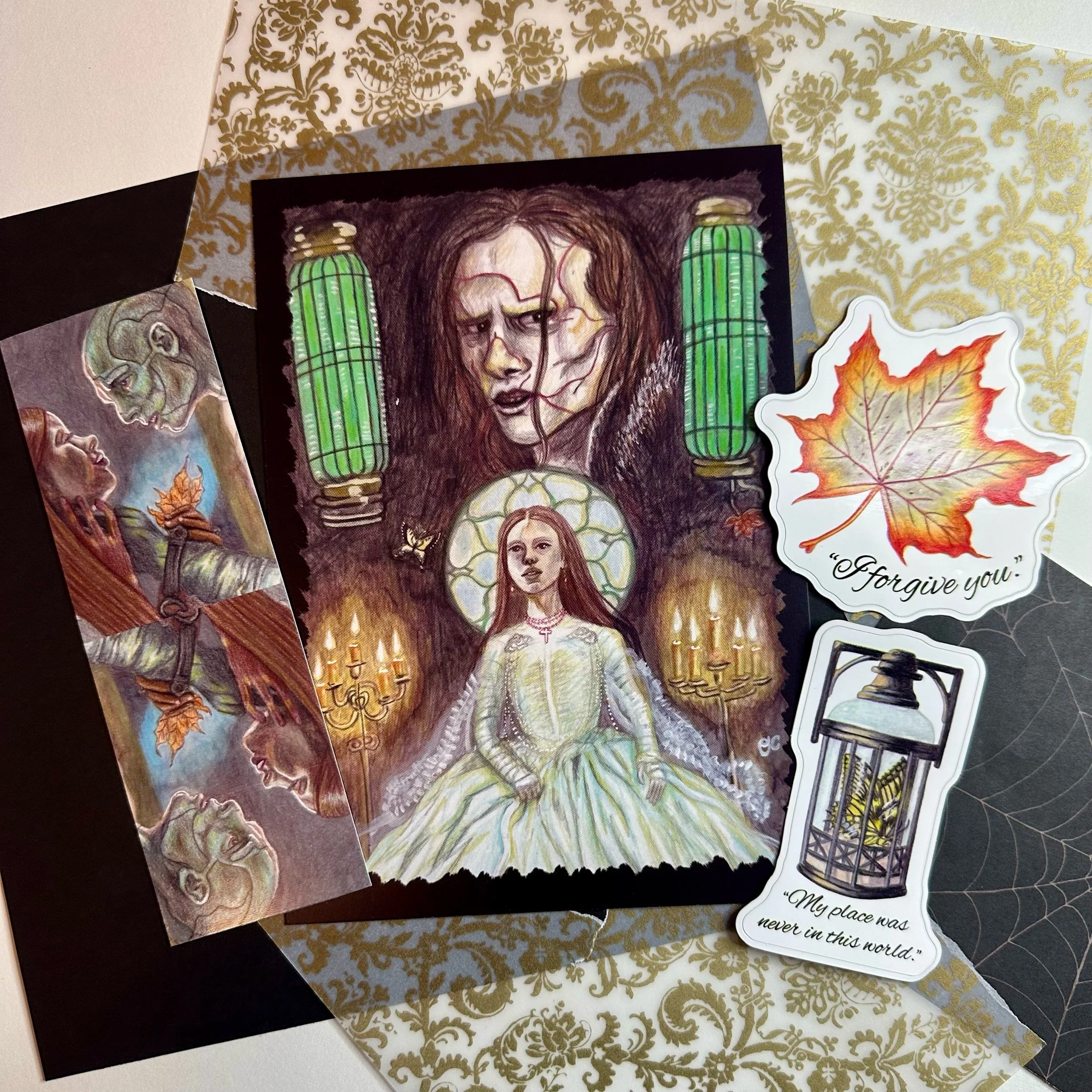 Frankenstein Bundle | Signed Art Print + Bookmark + Stickers