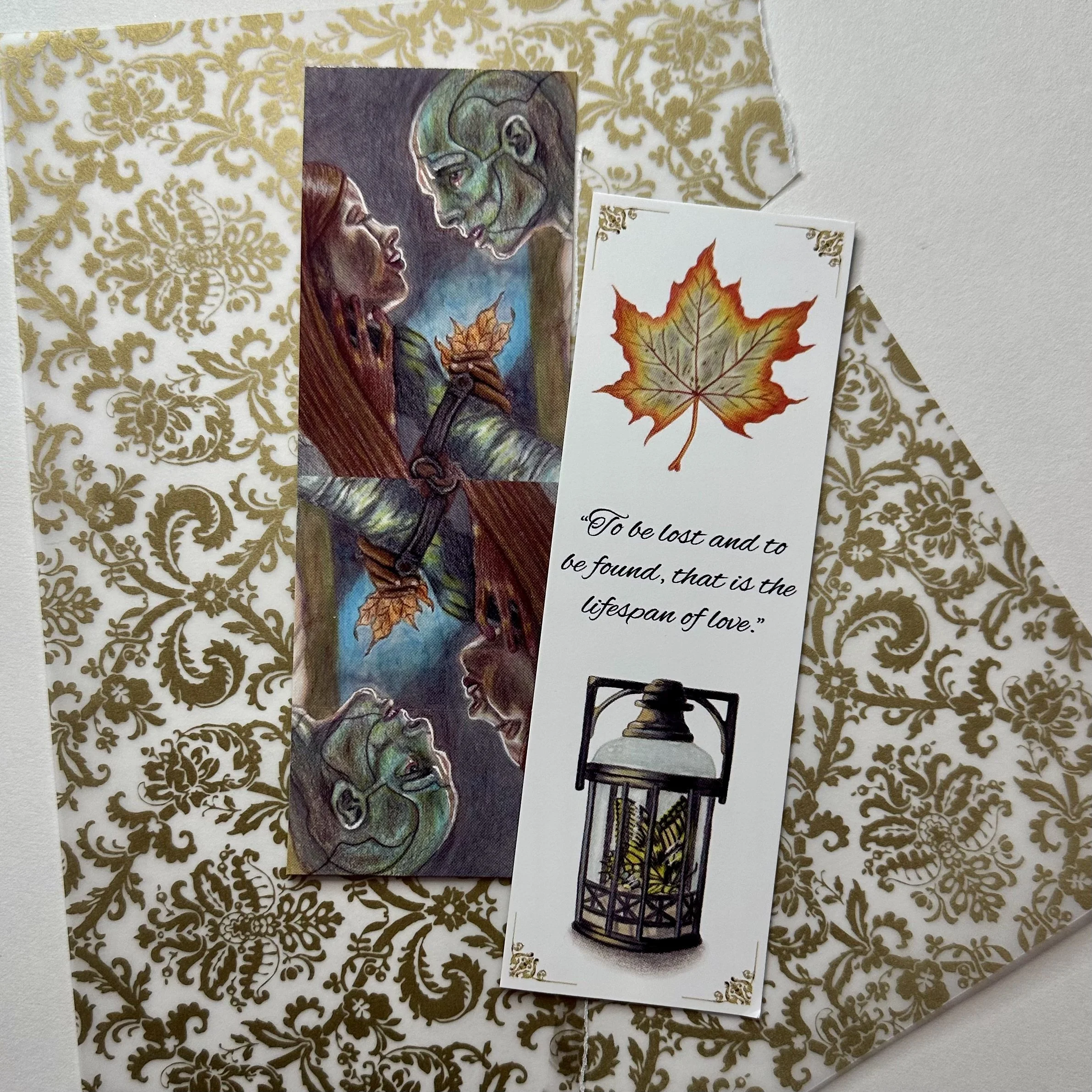 Frankenstein doubled-sided bookmark