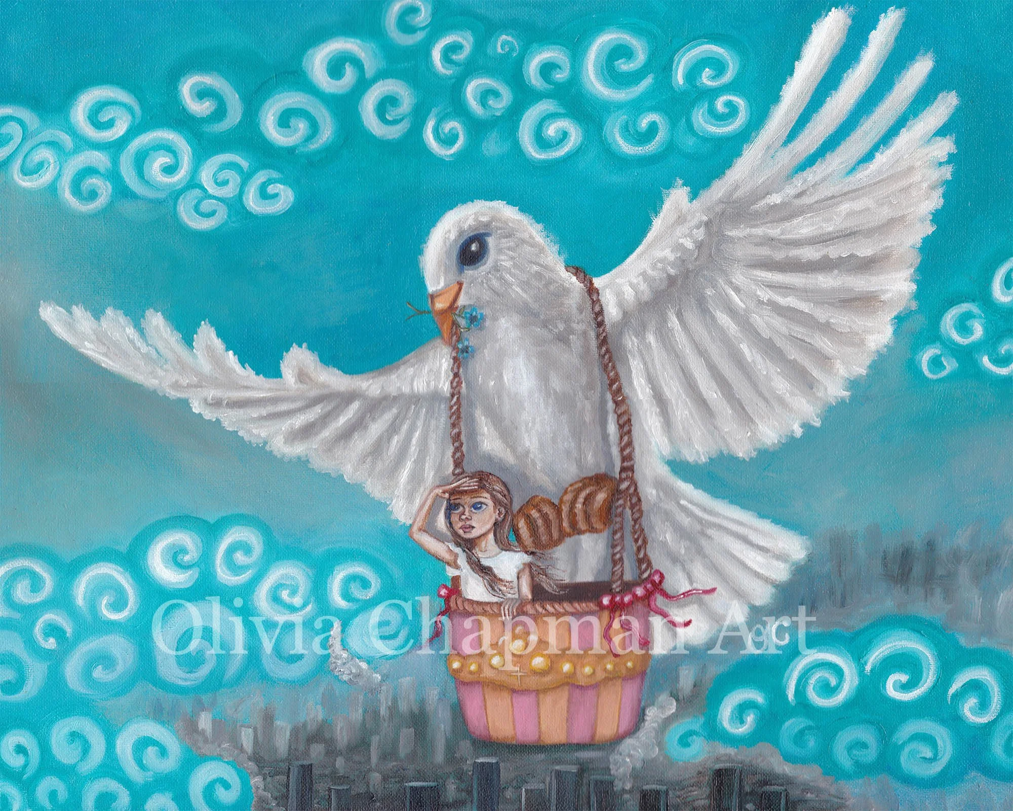 Spirit Guide, 20" x 16," Oil on canvas