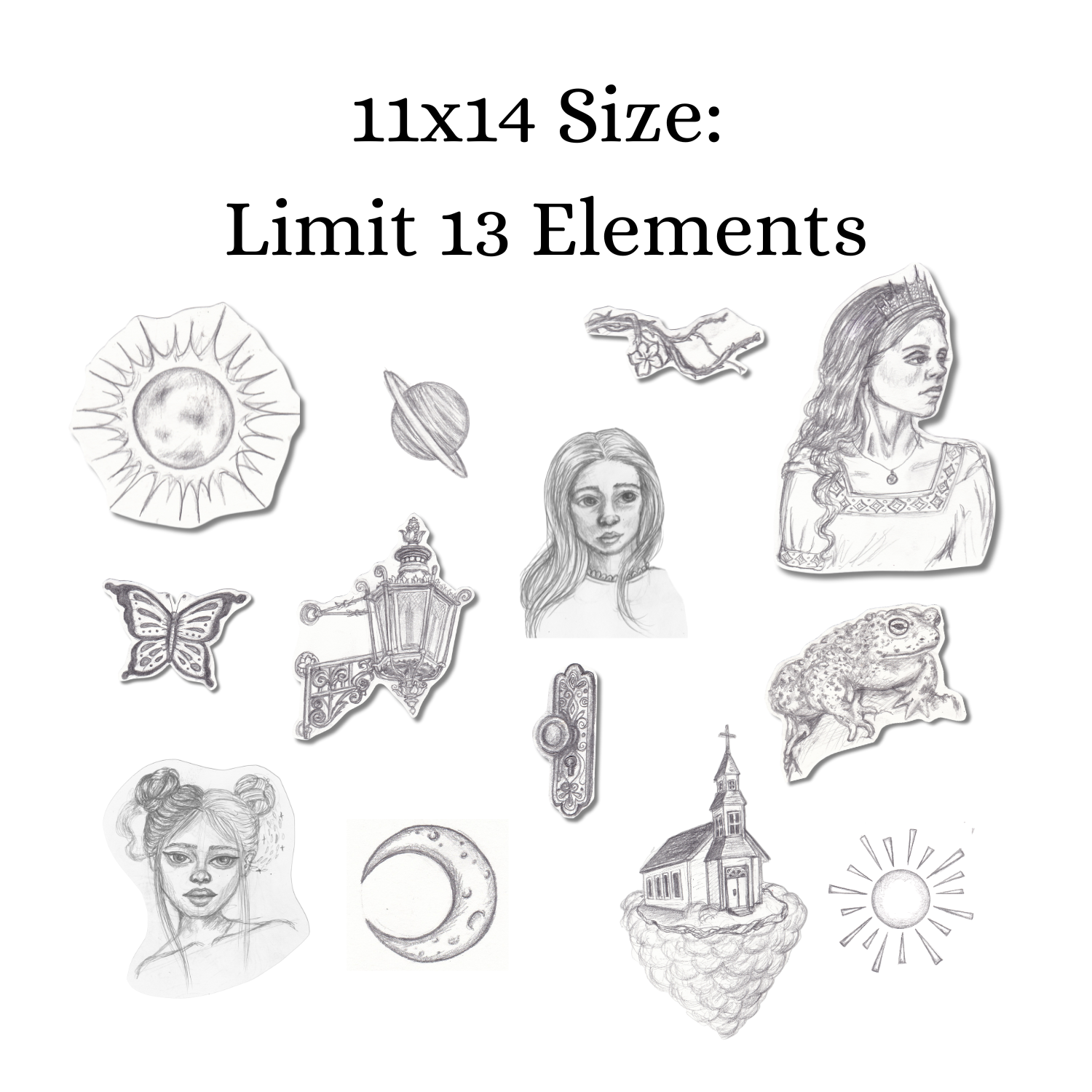 11x14 custom collage selection limit of 13
