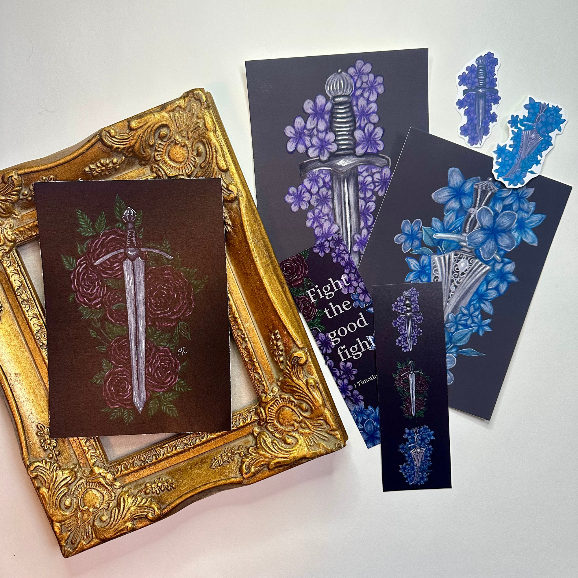 Conquerors Collection, Art Print, Stickers, + Bookmark Bundle