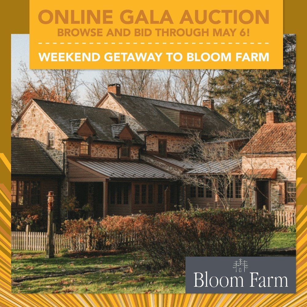 Have a hankering to get out of the city? Lucky for you, our featured Gala Auction item is a Weekend Getaway to Bloom Farm.⁣
⁣
Get away with up to 5 of your friends for a relaxing and rejuvenating weekend stay at Bloom Farm, a 4-bedroom, 60-acre Chest