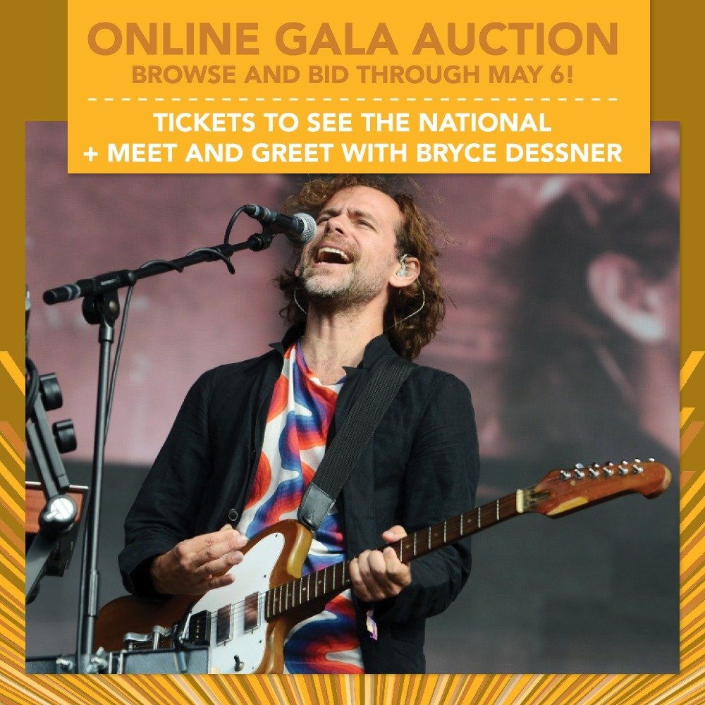 Just added! ⁣
⁣
Enjoy two tickets to The National and The War On Drugs with Special Guest Lucius at the Forest Hills Stadium on Friday, September 13, 2024 at 5:45pm + a meet and greet with Bryce Dessner BEFORE the concert begins!⁣
⁣
Bid now at www.by