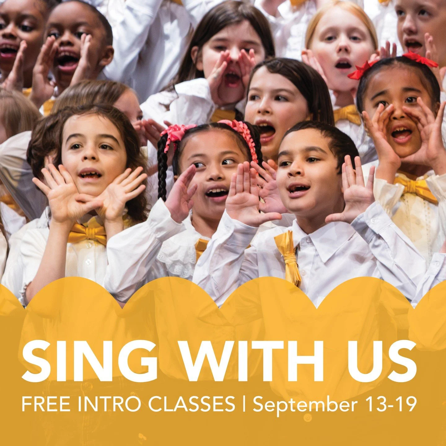 Have you ever wondered what it's like to be part of Brooklyn Youth Chorus? Now's your chance to find out! 

Join us for a free Intro Class from September 13-19 and experience the joy of singing with us. Learn more at www.bychorus.org/singwithus

This
