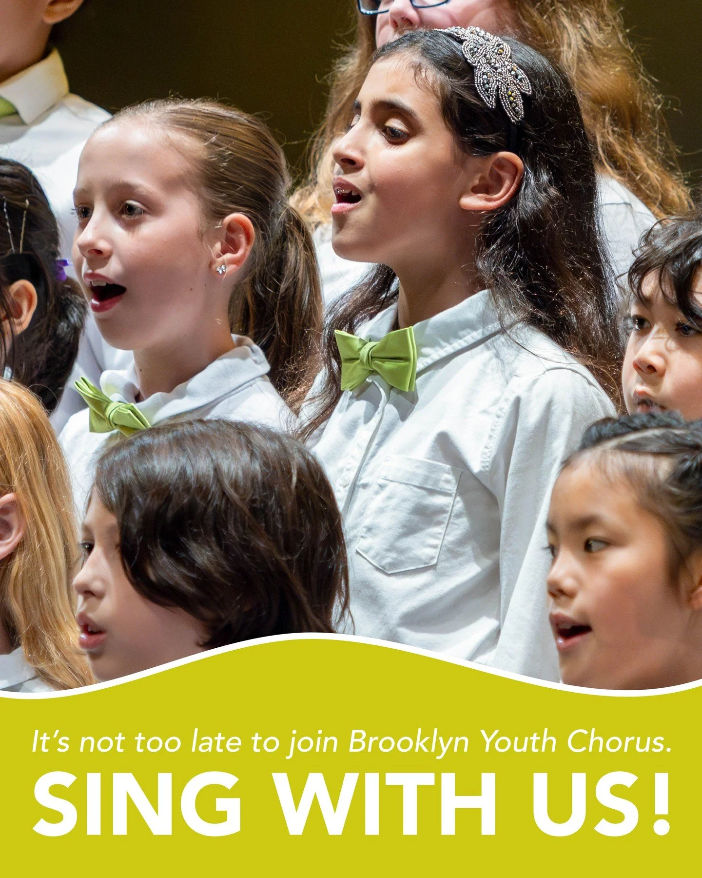 We're waiting for you! The Brooklyn Youth Chorus season has just begun, and there's still time to find your place in our amazing community. Experience a full year of singing, from our festive Holiday Harmonies to our inspiring Spring Sings. Our world