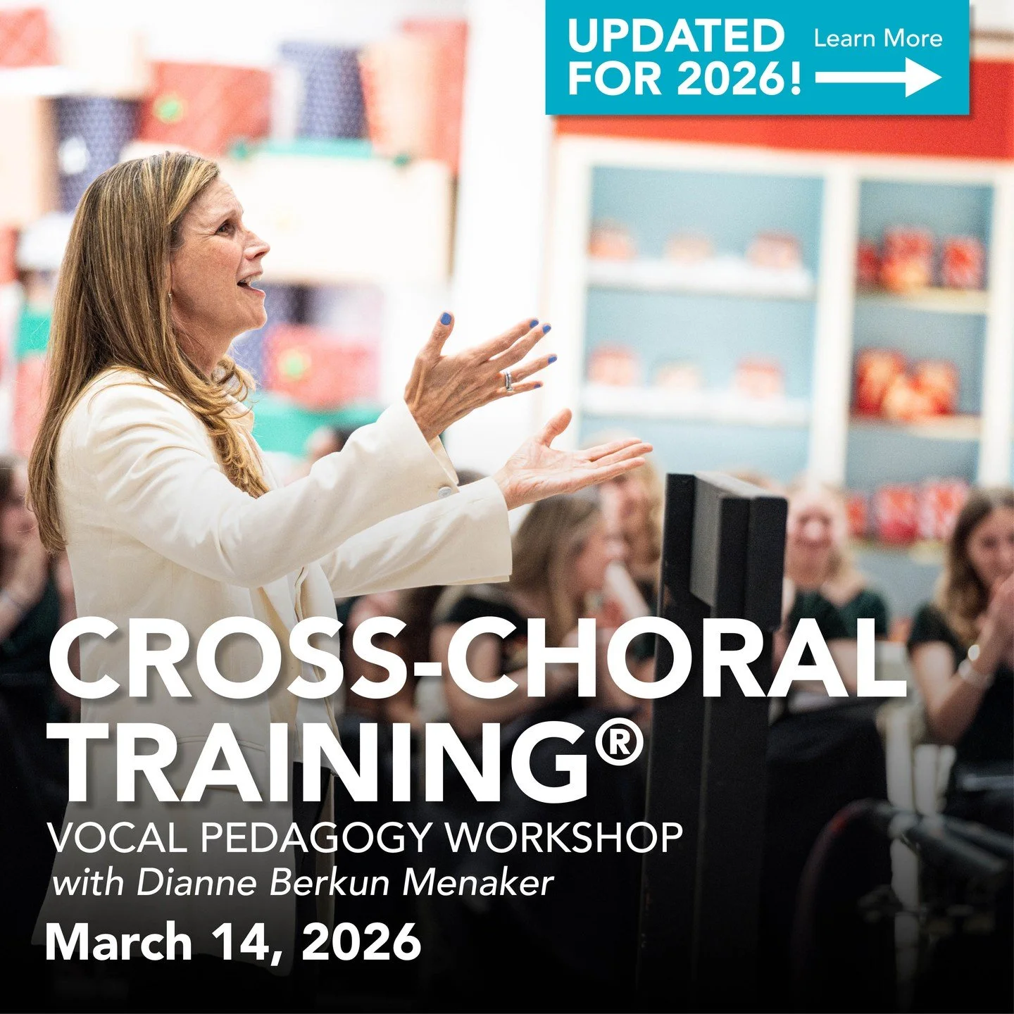 Save the Date: March 14 Cross-Choral Training&reg; Workshop at Brooklyn Youth Chorus! 🎶

Join the Cross-Choral Training&reg; learning community for an interactive, rehearsal-centered workshop for choral educators. Designed for both veteran teachers 