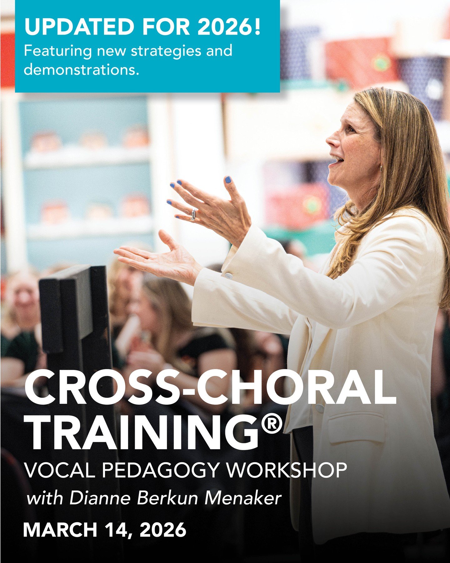 Updated for 2026! 🎶 The Cross-Choral Training&reg; Vocal Pedagogy Workshop with Dianne Berkun Menaker is back and featuring brand-new strategies and demonstrations.

Join the Grammy Award-winning Brooklyn Youth Chorus for an interactive, rehearsal-c