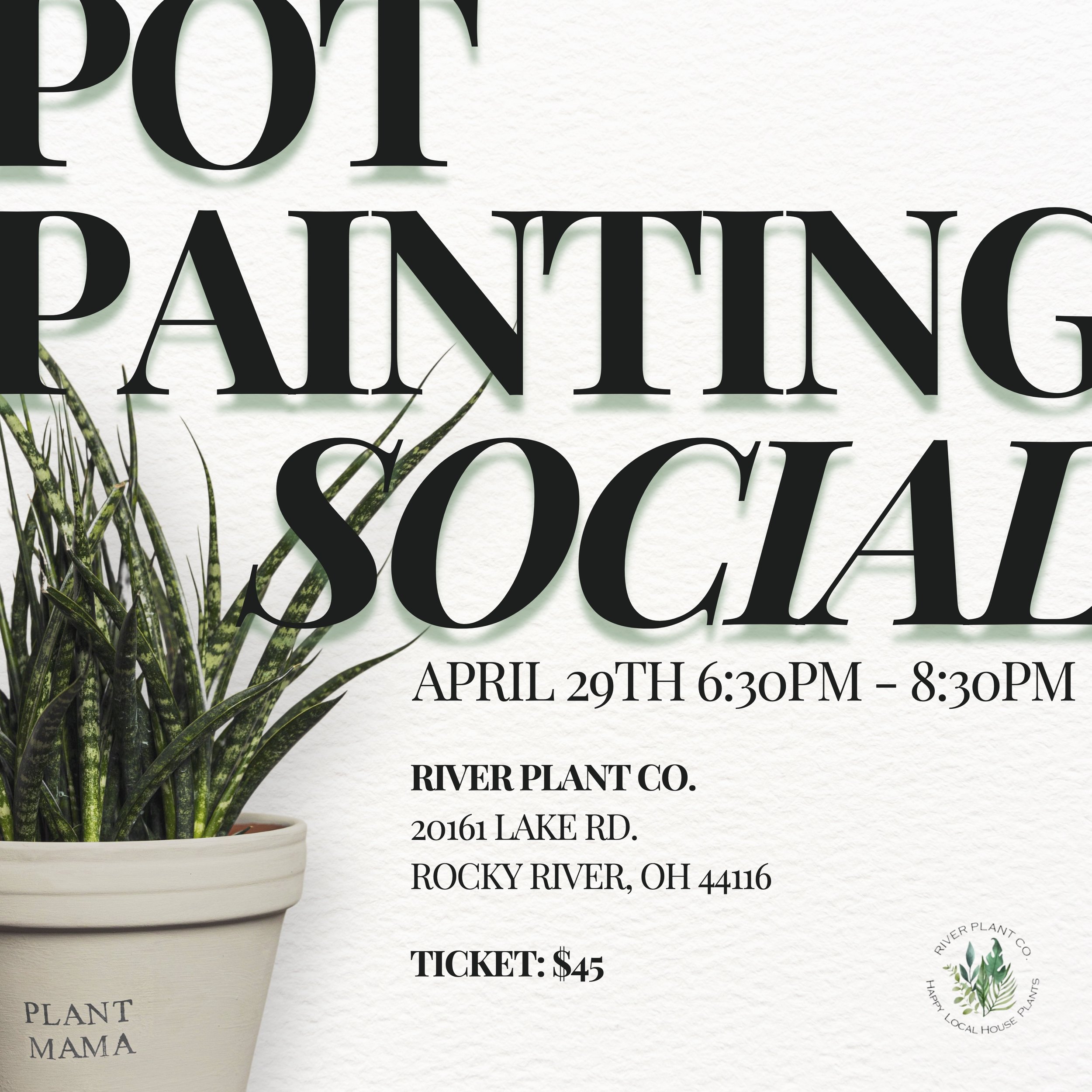 Pot Painting Social – Paint, Plant & Connect!