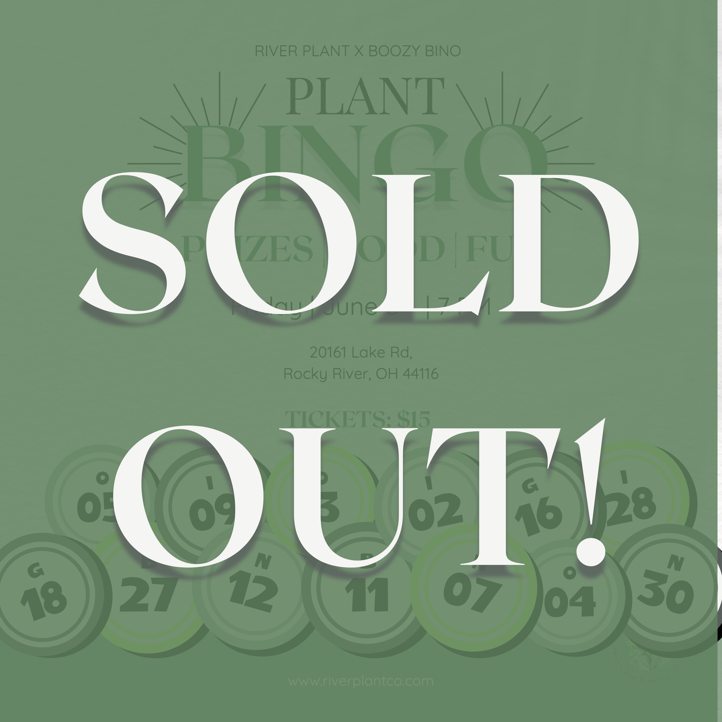Plant Bingo with The Winchester's Boozy Bingo
