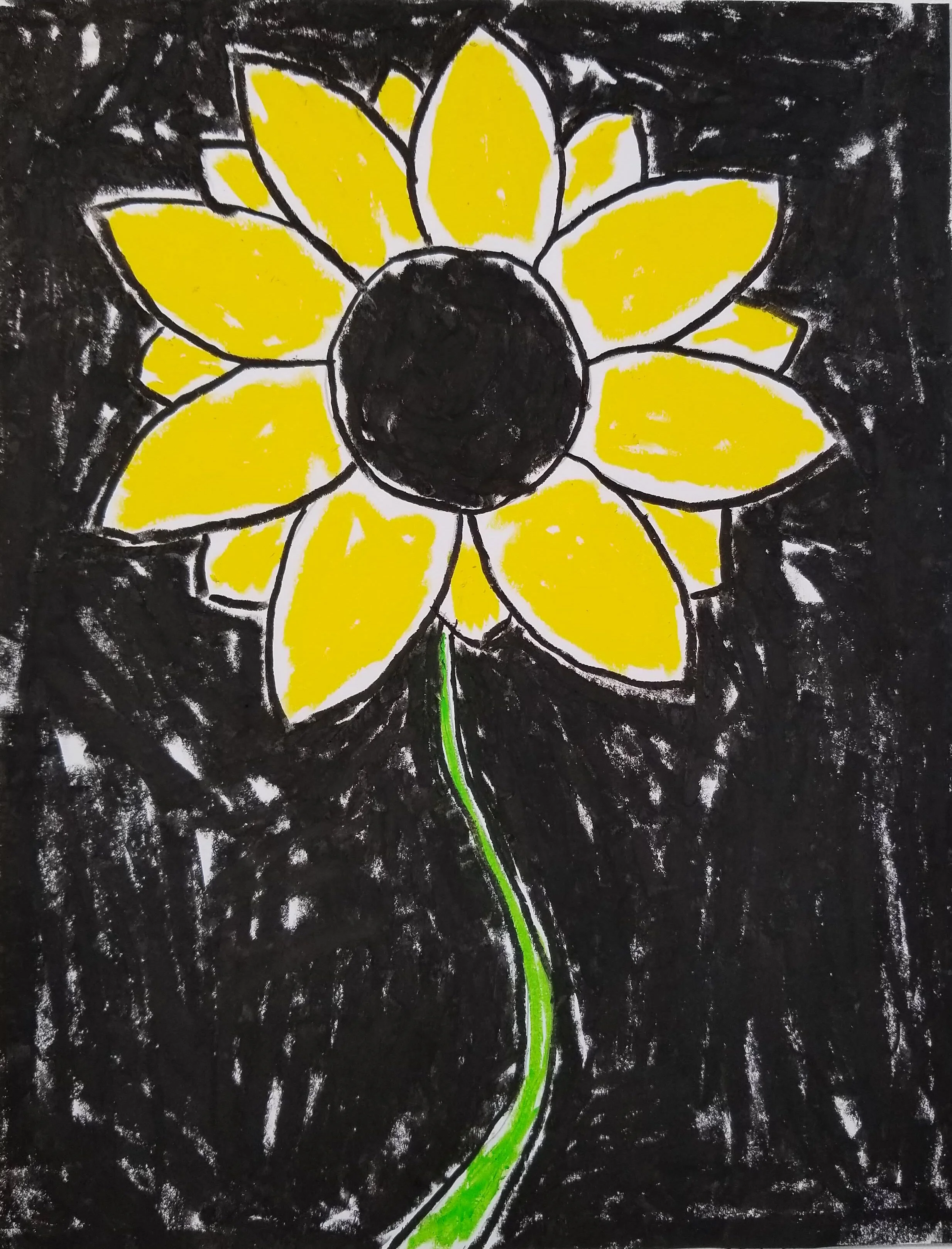 Oil pastel on paper - 11 x 8.5 inches / 27.94 x 21.59 cm - 2019 - Not Available