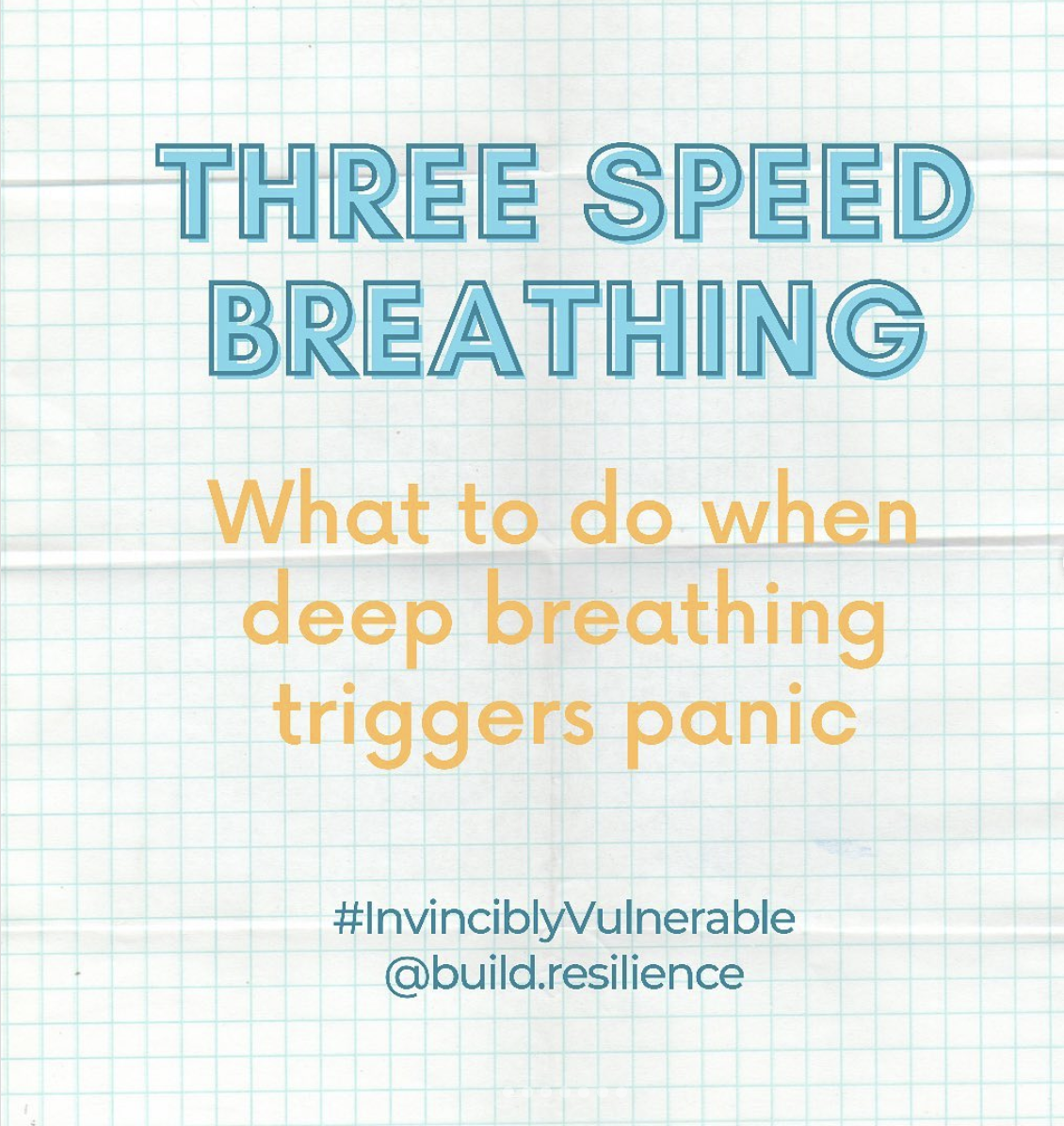 What to do when deep breathing triggers panic