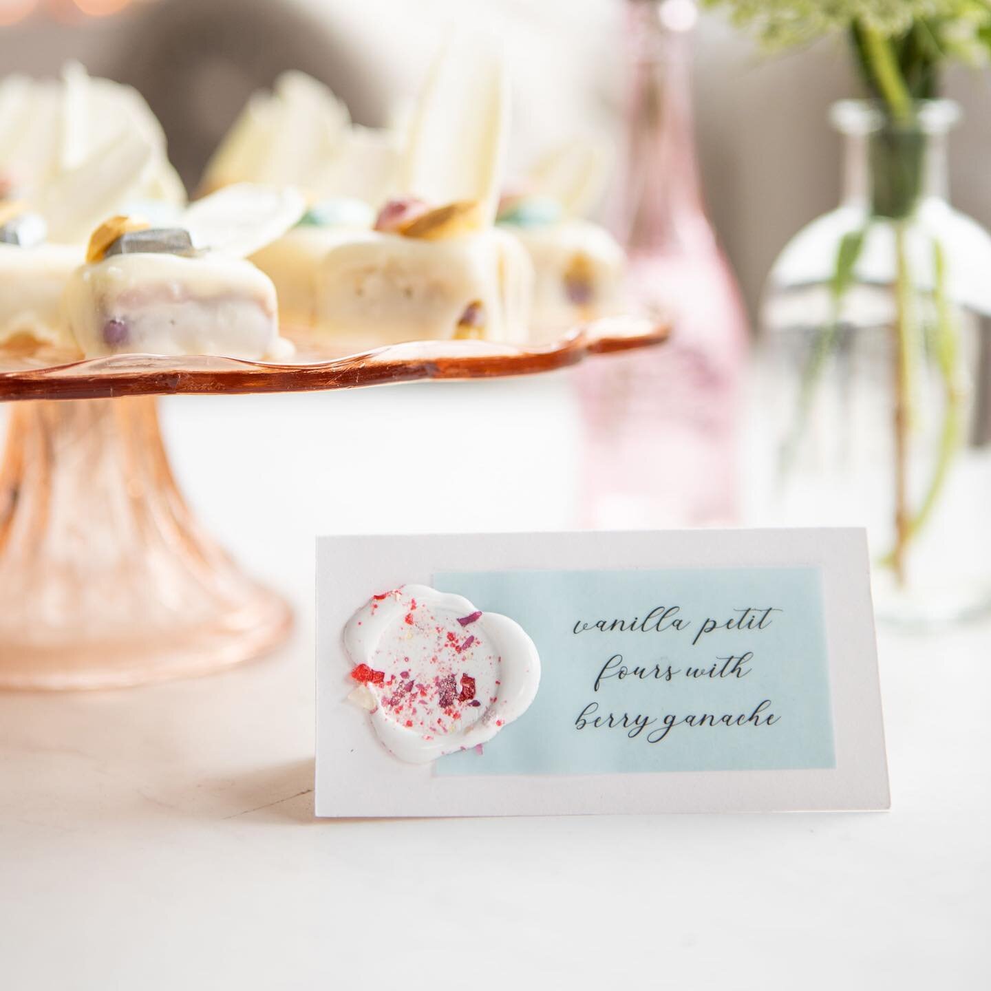 That time I dropped crushed candy into wax seals on blue vellum for a colorful, sweets-focused event.
.
Photo by the ever talented @victoriachuk
.
Creative Direction and Floral: @ecowildeflowerco
Dress: @veronicasheaffer
Tux: @blacktietuxes
Makeup: @