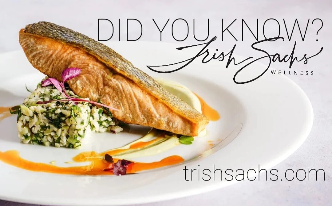 Eating Fatty Fish and other healthy fats helps to support  neuron function, brain cell communication,  and cellular integrity.  Did you get your healrhy fat dose today?
trishsachs.com/optimal-nutrition
#fattyfish #eatmore #eatwellbewell #foodismedici