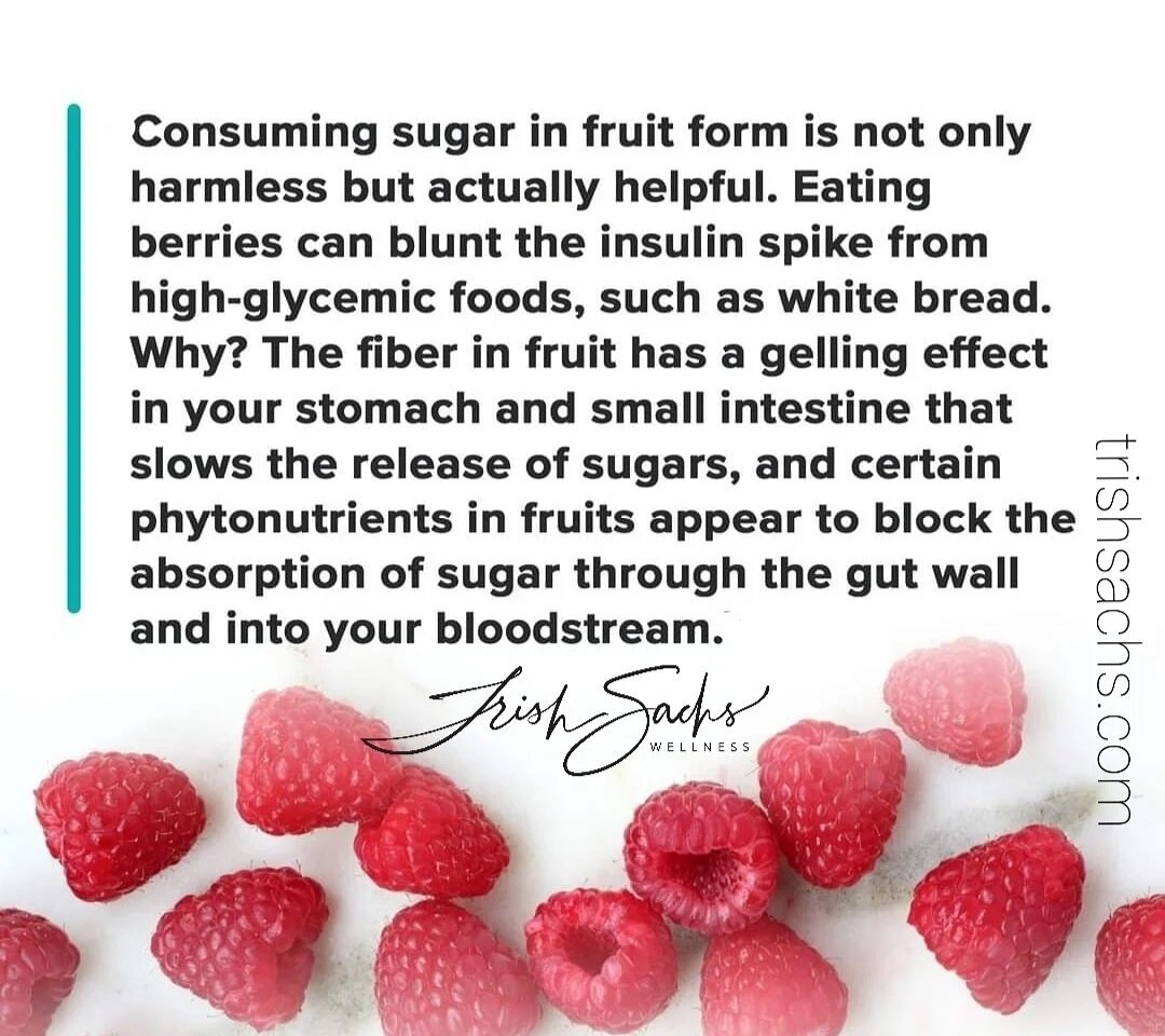 Stop eating less fruit because you look at it like sugar...embrace the fiber and nutrients!
It's berry season! Load up at your farmer's market! 
trishsachs.com/blog/10-ways-to-get-more-antioxidants-in-your-diet
#fruit #naturescandy🍓 #eatmore #dailyd