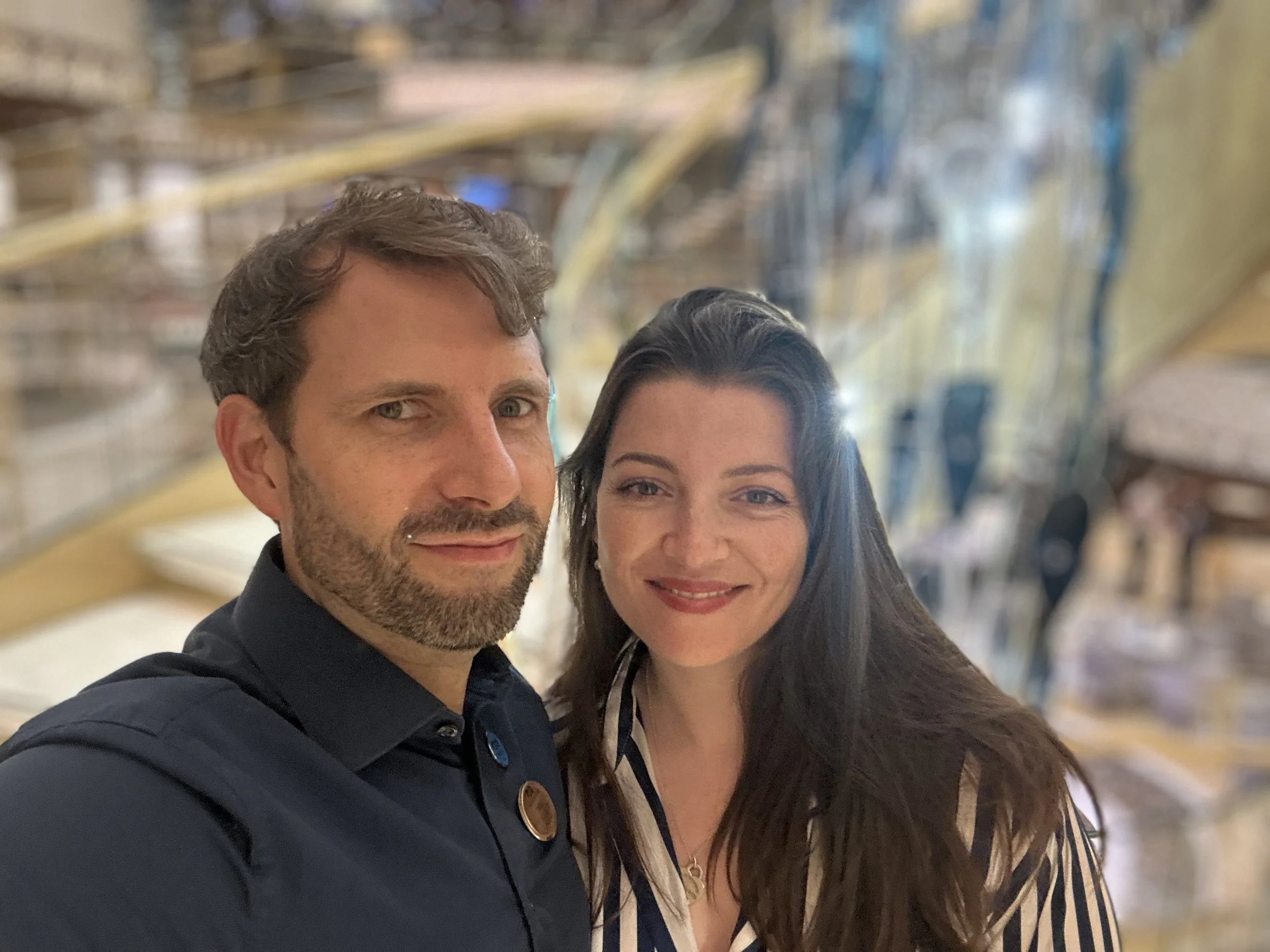 Ian and his wife on the Sky Princess