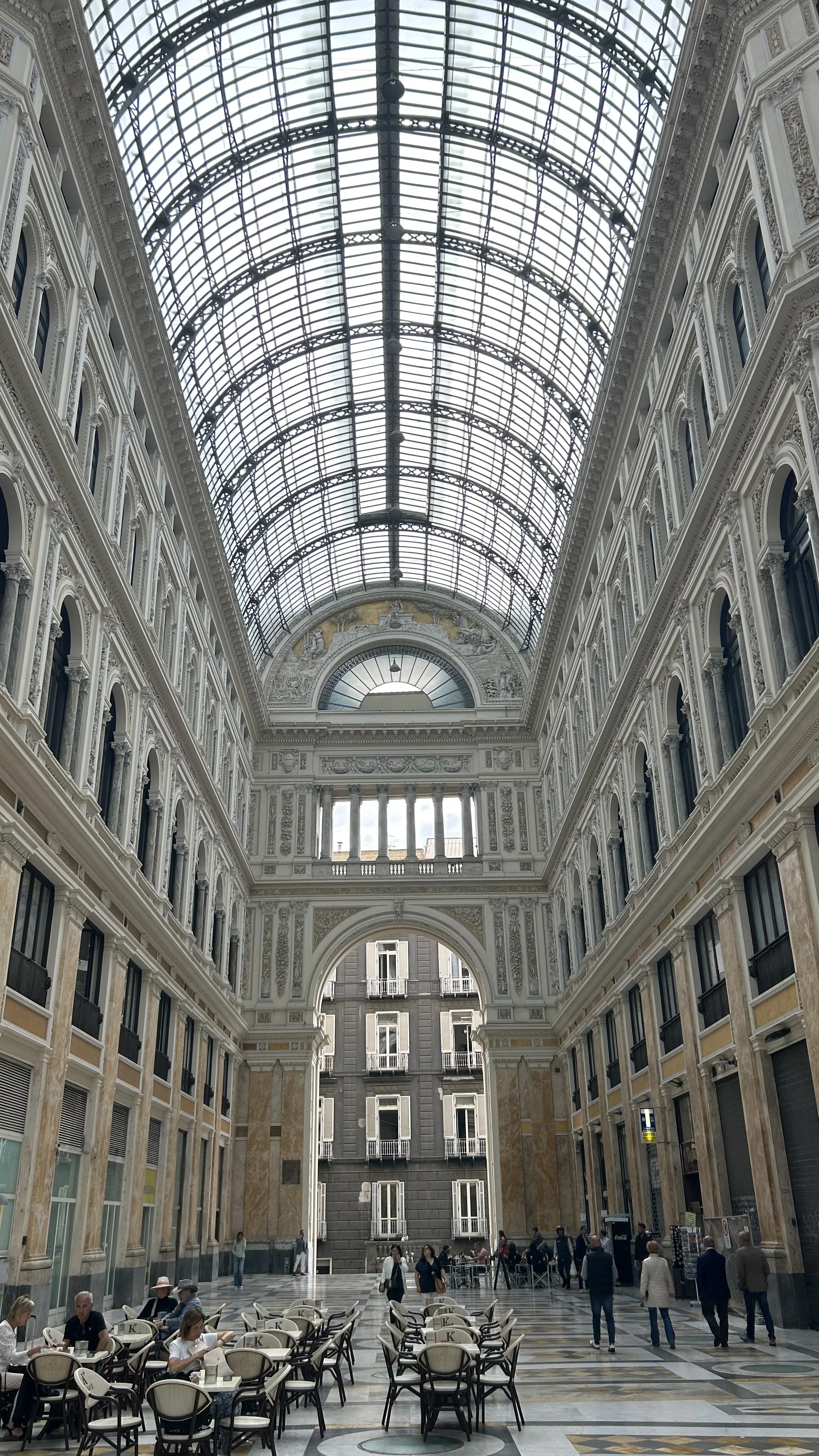 Inside the Galleria Umberto I in Naples, Italy