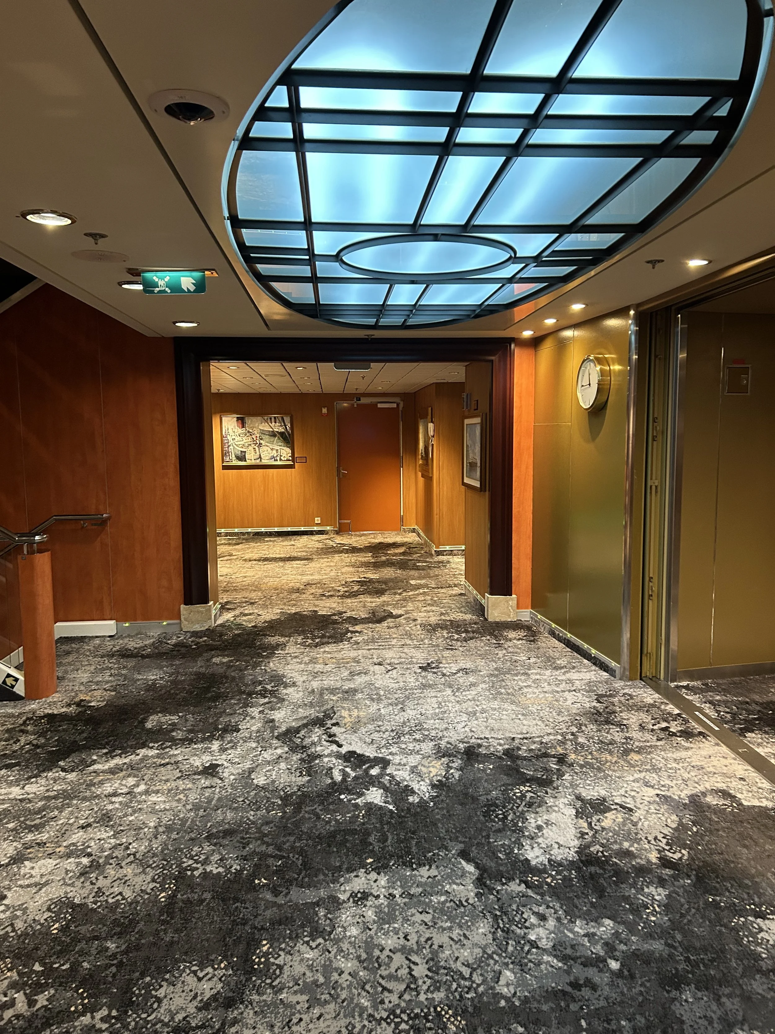 A corridor on the Celebrity Constellation