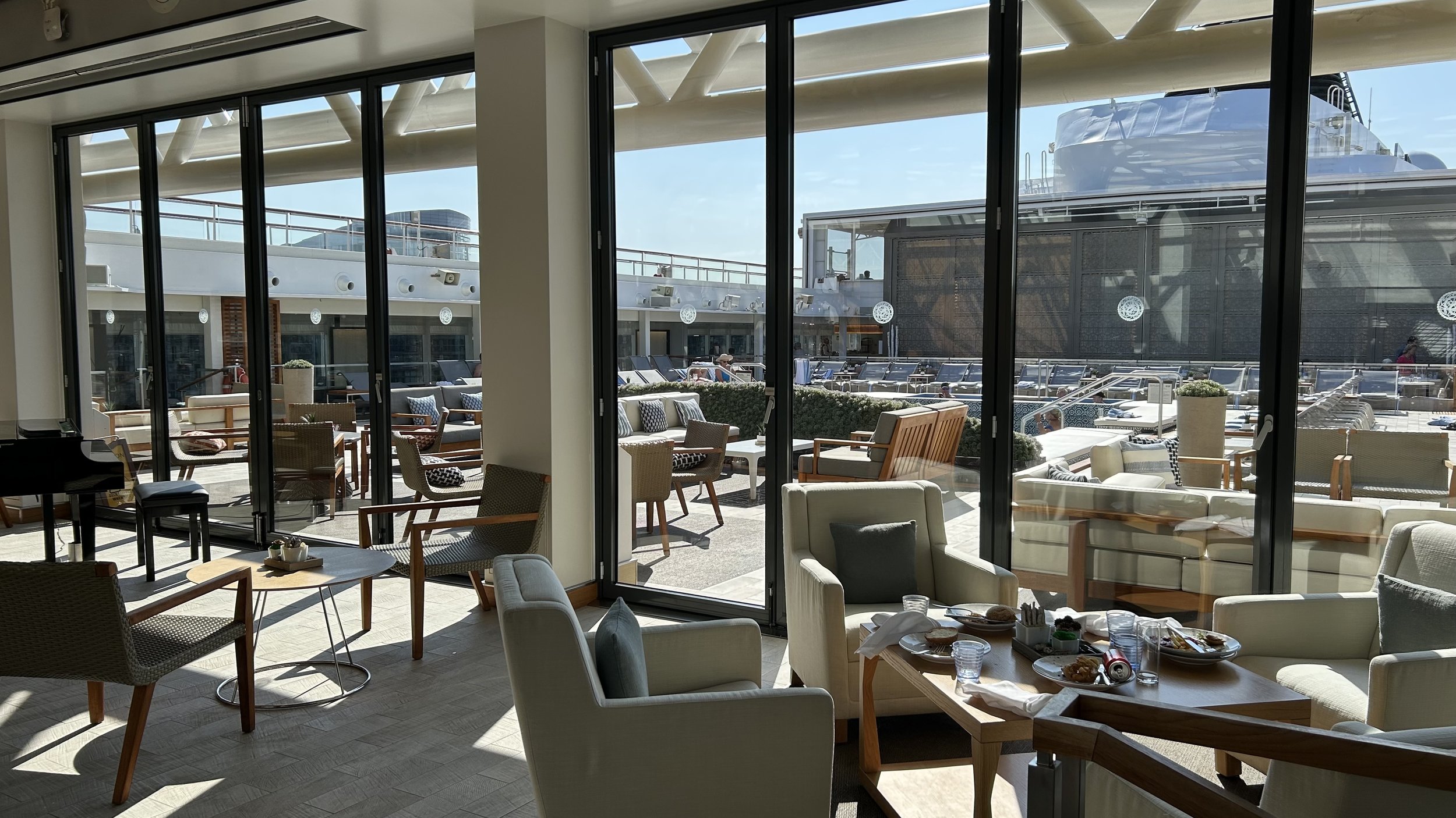 The Wintergarden looking towards the open deck