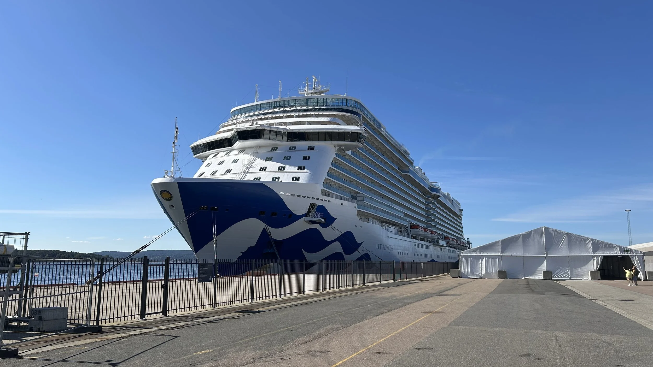 The Sky Princess in dock