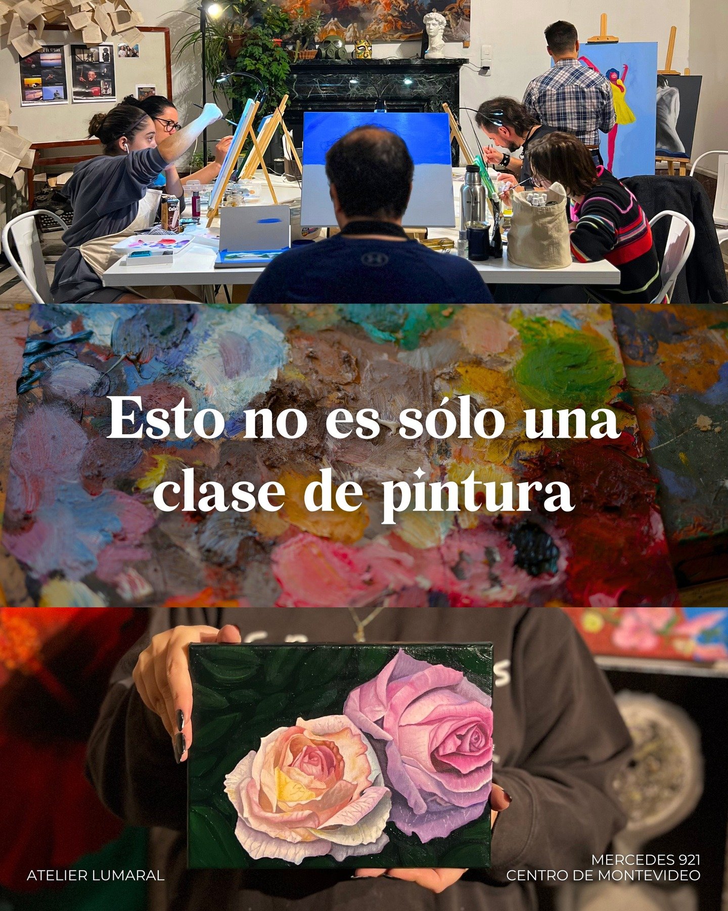 Esto no es solo una clase de pintura.

Es una pausa en la semana.
Es un espacio donde nadie te exige nada.
Es un ratito para vos, para probar, para jugar, para errar y volver a empezar.

Y s&iacute;: pod&eacute;s venir aunque no sepas dibujar.

En el