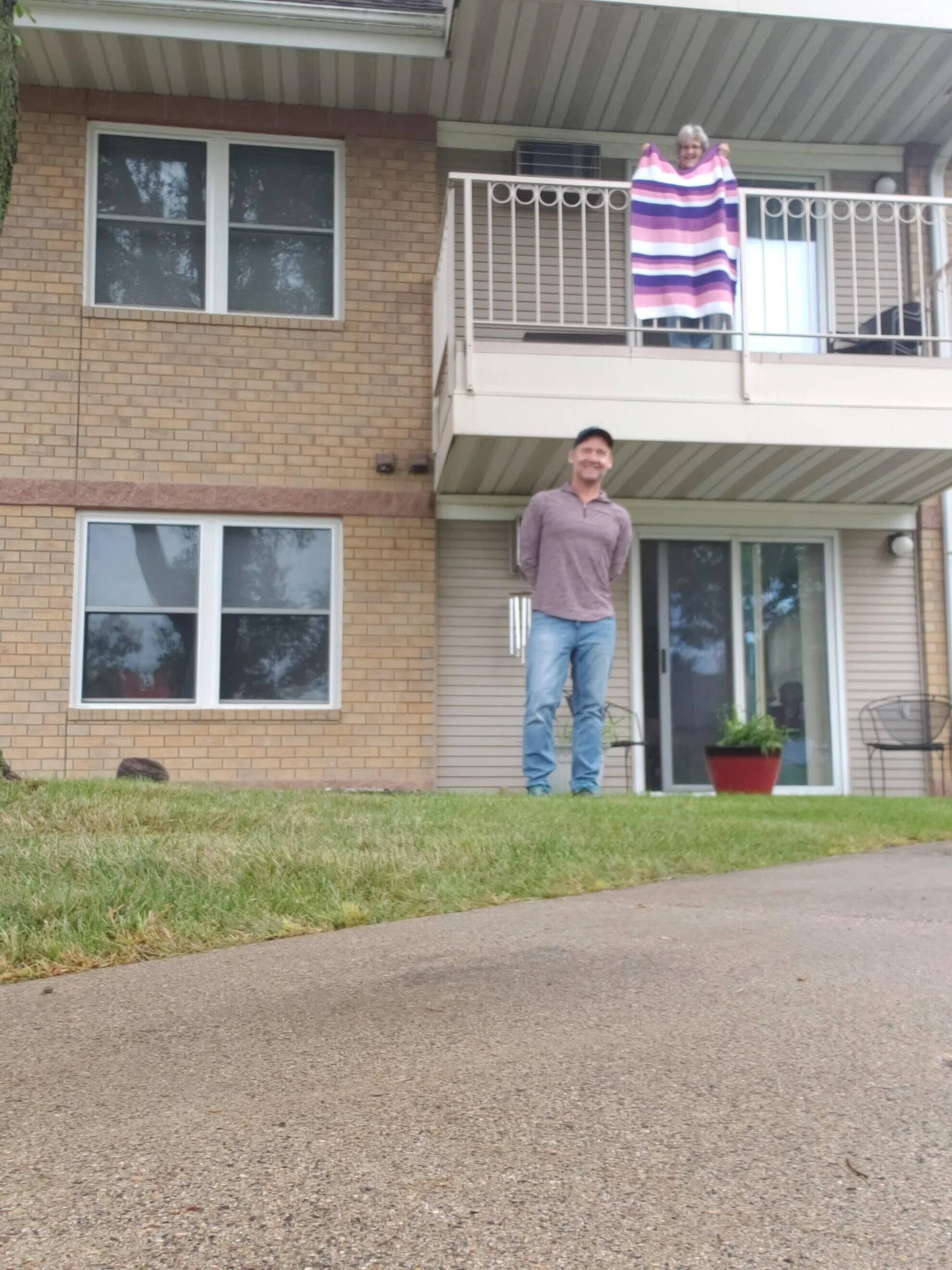 Gift drop to Kenny's mom, Betty, in Fargo.