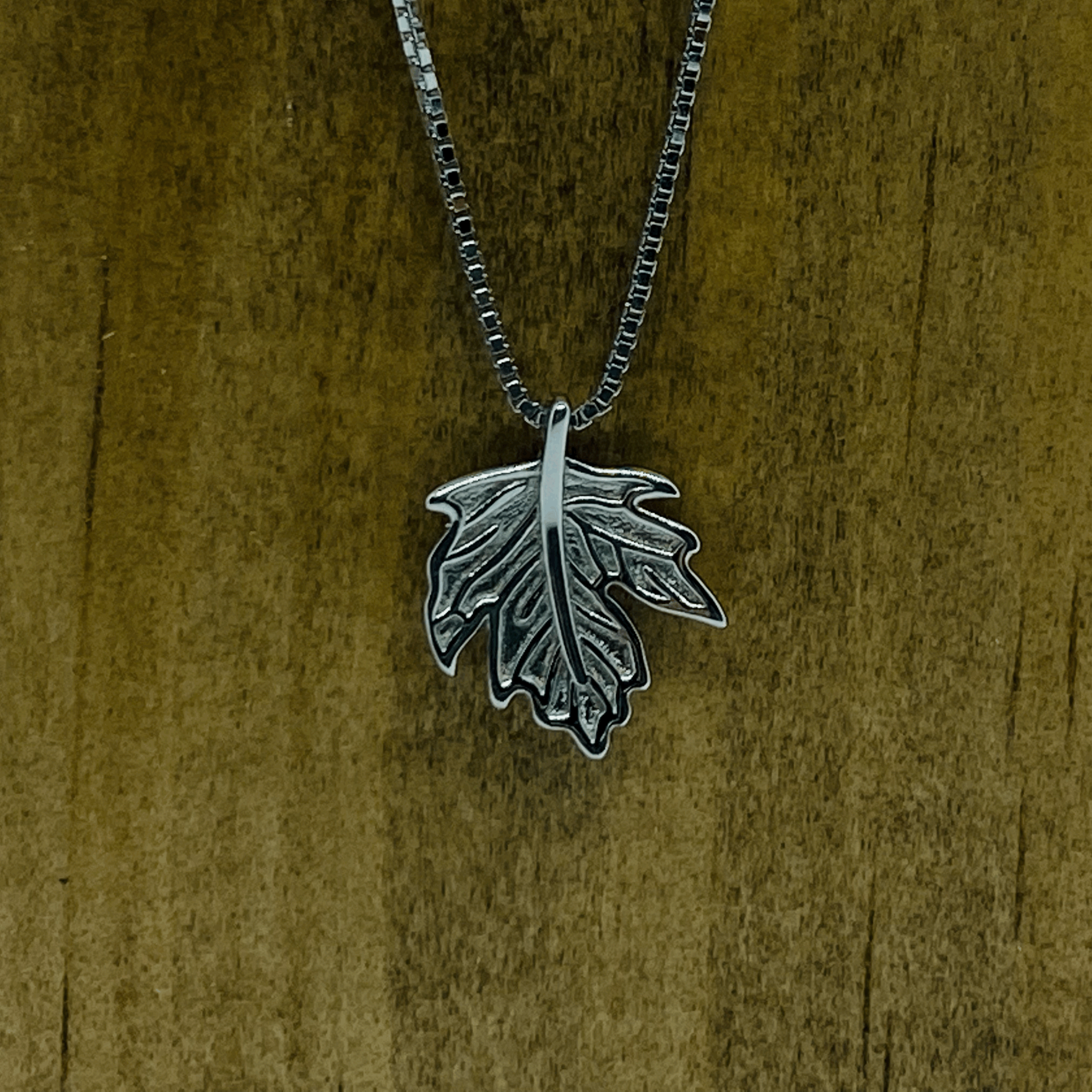 Sterling Silver Maple Leaf Necklace