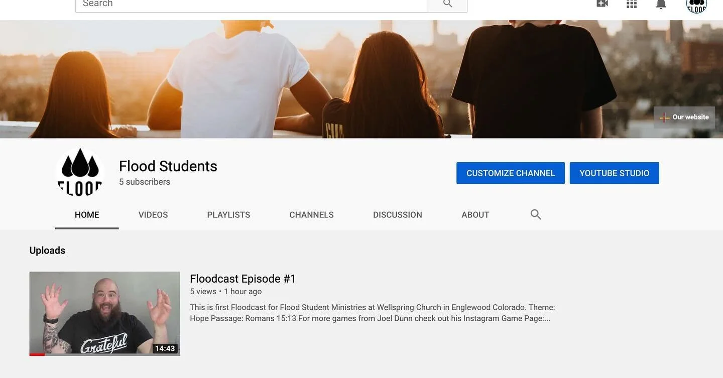 Floodcast #1 is live!! Go to our YouTube channel and check it out!!