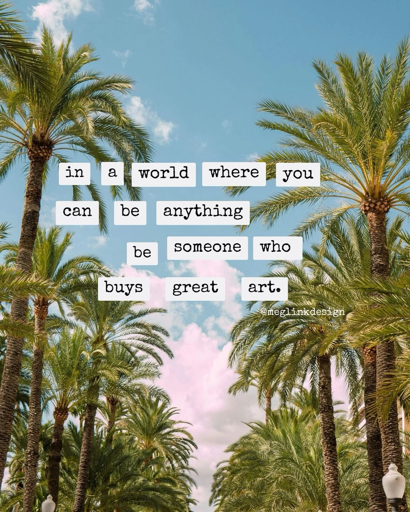 In a world where you can buy anything, choose something that actually means something.

Mass-produced art might fill a walll but it won&rsquo;t tell a story.

When you buy from a small business, you&rsquo;re getting more than just art. You&rsquo;re g