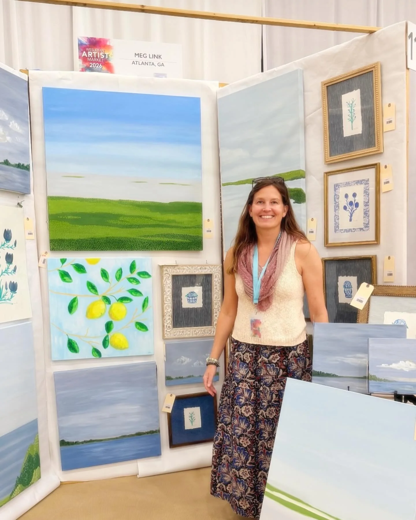 Thank you to @wesleyanartistmarket for the amazing weekend. I can&rsquo;t say enough about the beautiful school, and the amazing students and volunteers. 

It was a chance to reconnect and meet some amazing artists including my booth neighbors @lisa_