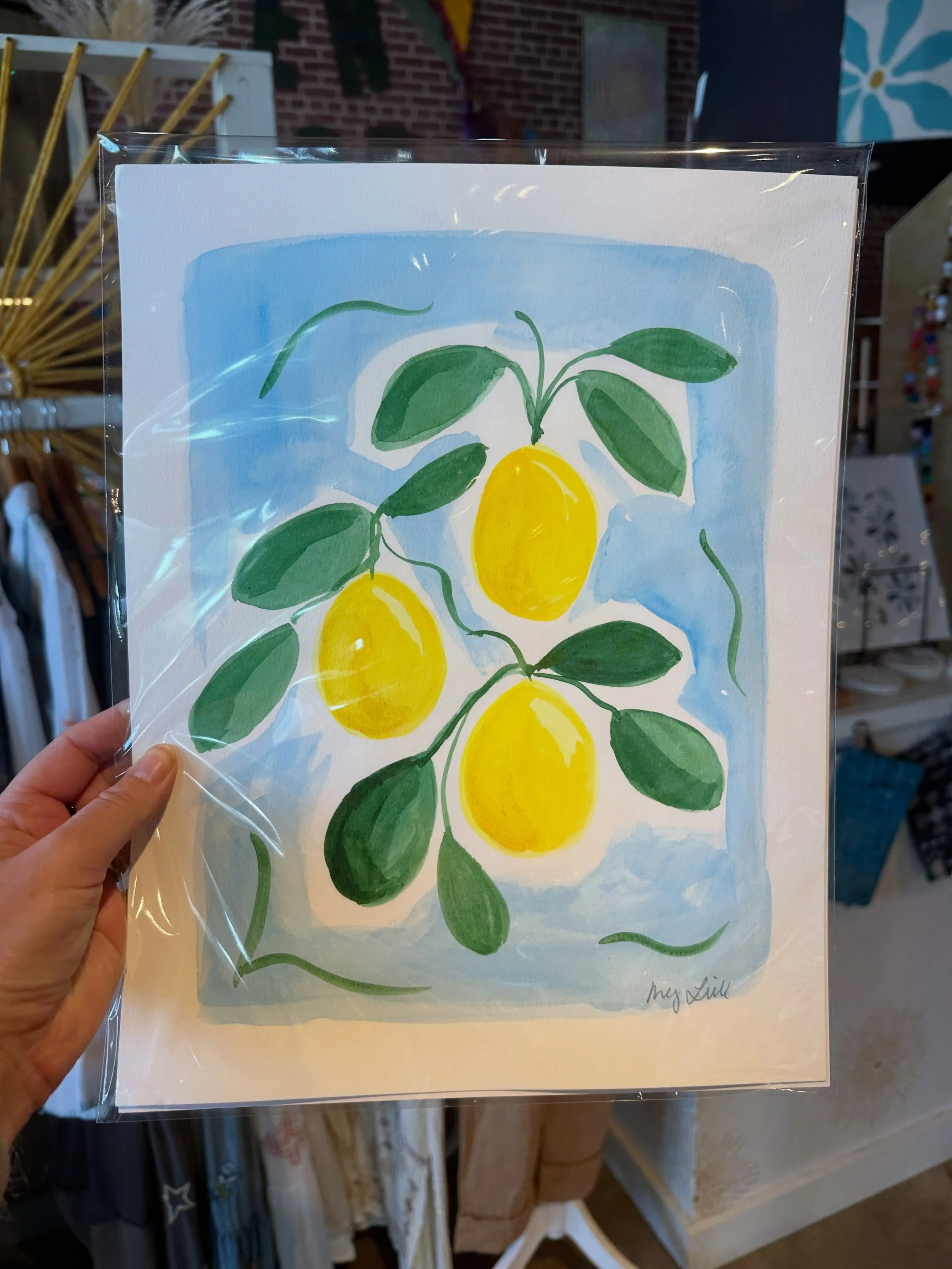 I just dropped a new trove of watercolors and collages off at @opendoor_atl. Pop over there for first dibs and tell them Meg sent you 😜

Priced at $48 and under these whimsical pieces are perfect for brightening up your kitchen or office. 

Which on