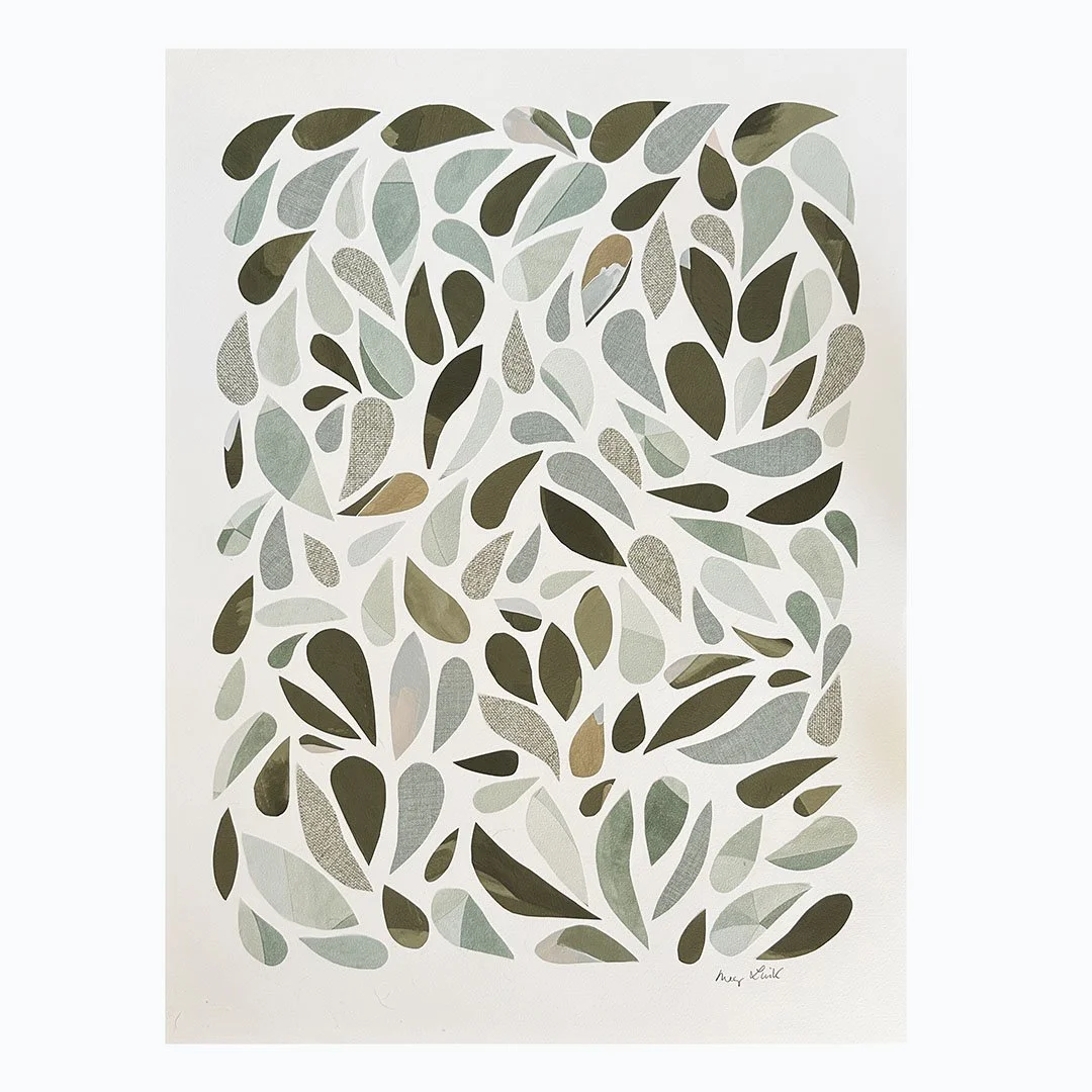 Hosta, Mixed Media on Paper 18" by 24"