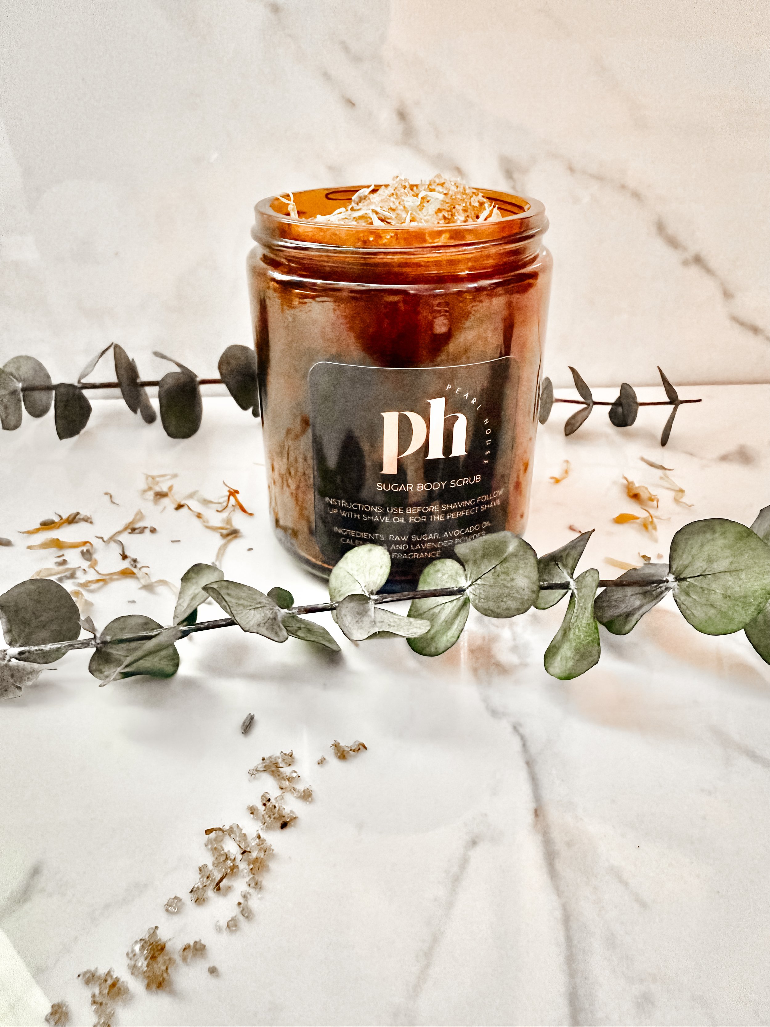 calendula exfoliating body scrub with peppermint soap