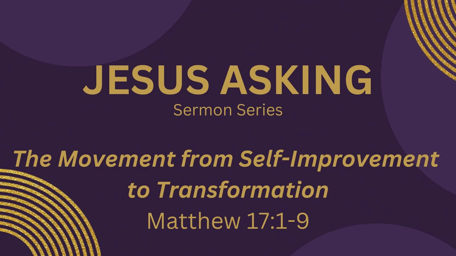 The Movement from Self-Improvement to Transformation (March 1, 2026) 