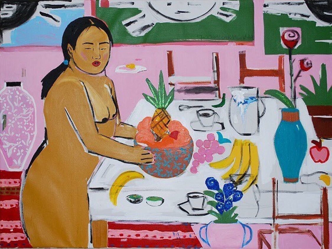 🍍🍌🍇🍎
REPOST from @andriannacampbelllafleur
&bull;
Monica Kim Garza, Table Setter, 2016/2017 @ncartmuseum #monicakimgarza