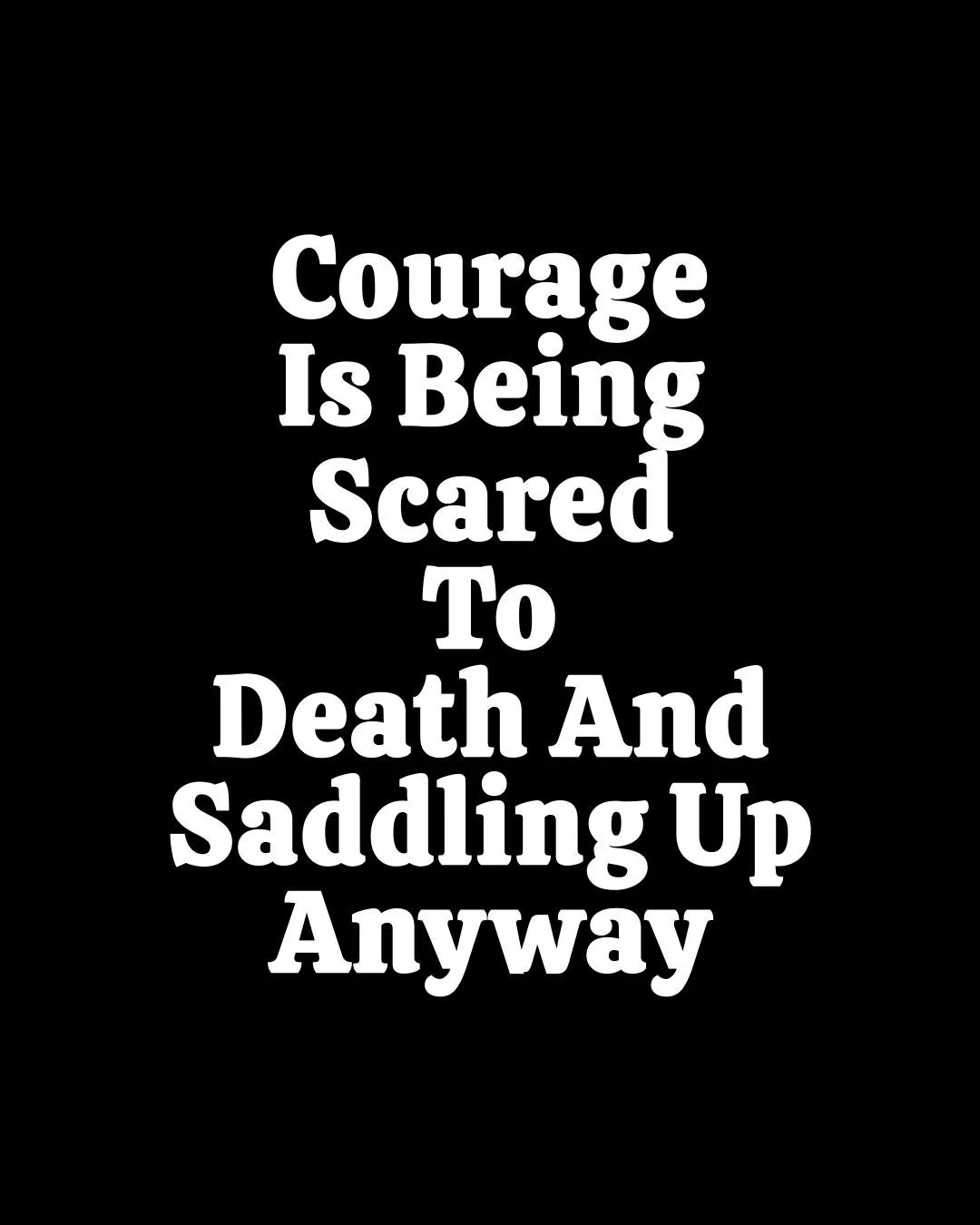 FOLLOW ME FOR DAILY INSPIRATION

Fear isn&rsquo;t the enemy&mdash;standing still is.

Feel the fear. Do it anyway. That&rsquo;s courage. 🔥