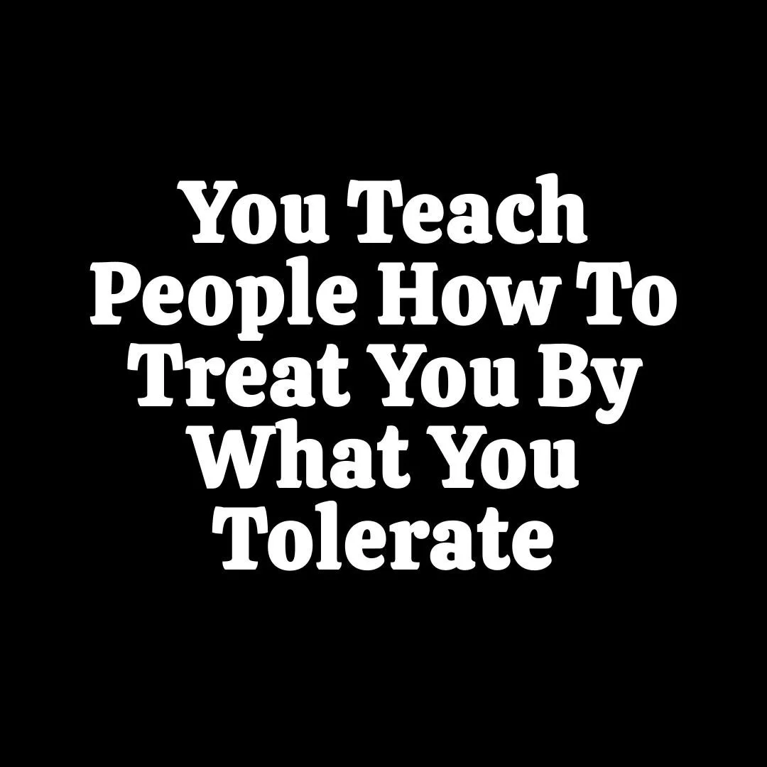 **FOLLOW ME FOR DAILY INSPIRATION**

People will treat you how you let them.

Stop accepting less than you deserve. Stop excusing disrespect. Stop tolerating what drains you.

Ask yourself: Am I setting the standard or settling?

Boundaries aren&rsqu