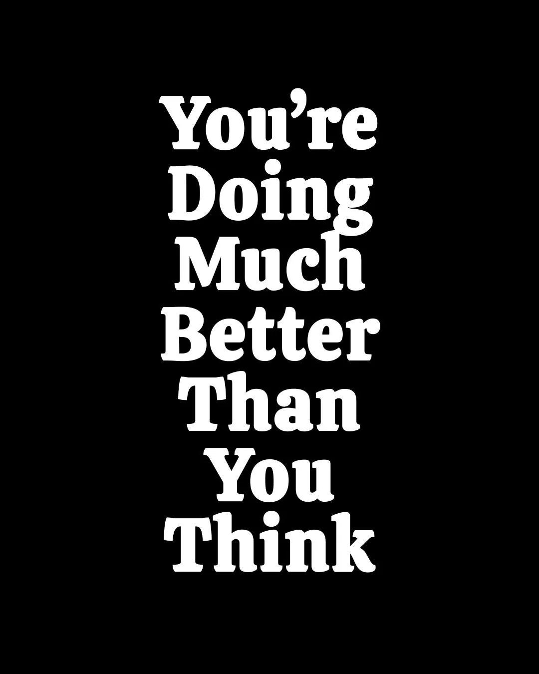You&rsquo;re not behind. You&rsquo;re just too hard on yourself. Keep going.
★ Follow me for more daily wake-up calls ★