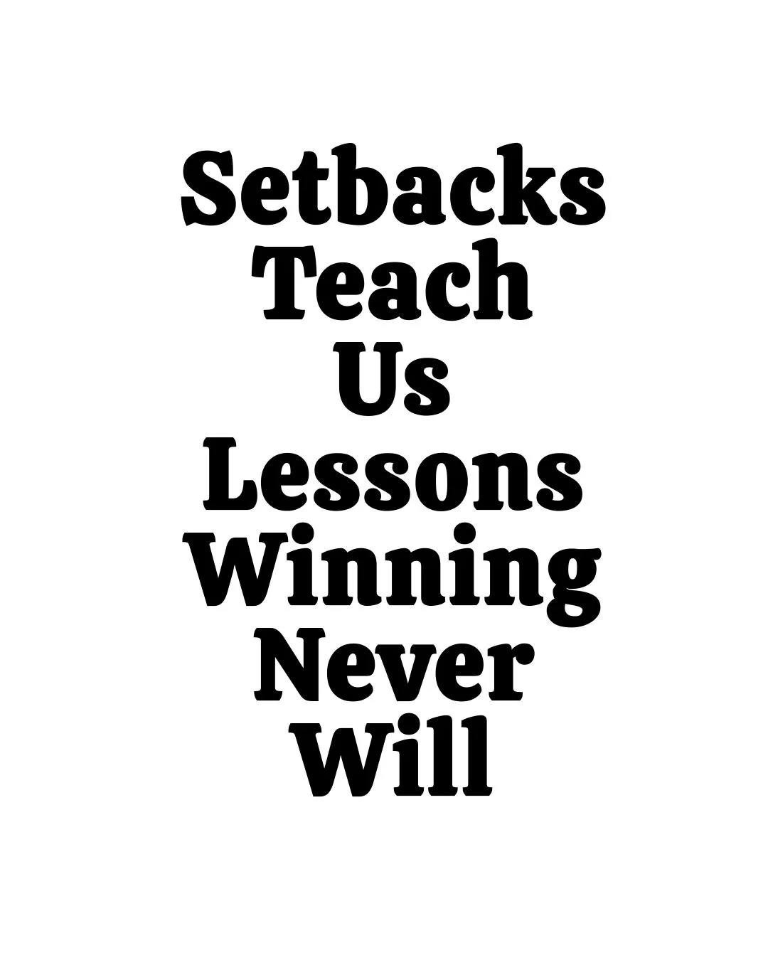 ★ FOLLOW ME FOR DAILY INSPIRATION ★

Setbacks don&rsquo;t mean you&rsquo;re failing. They mean you're learning in ways a win never could.
Every loss sharpens your edge. Every fall builds your foundation.
So next time life hits hard, hit back harder&m