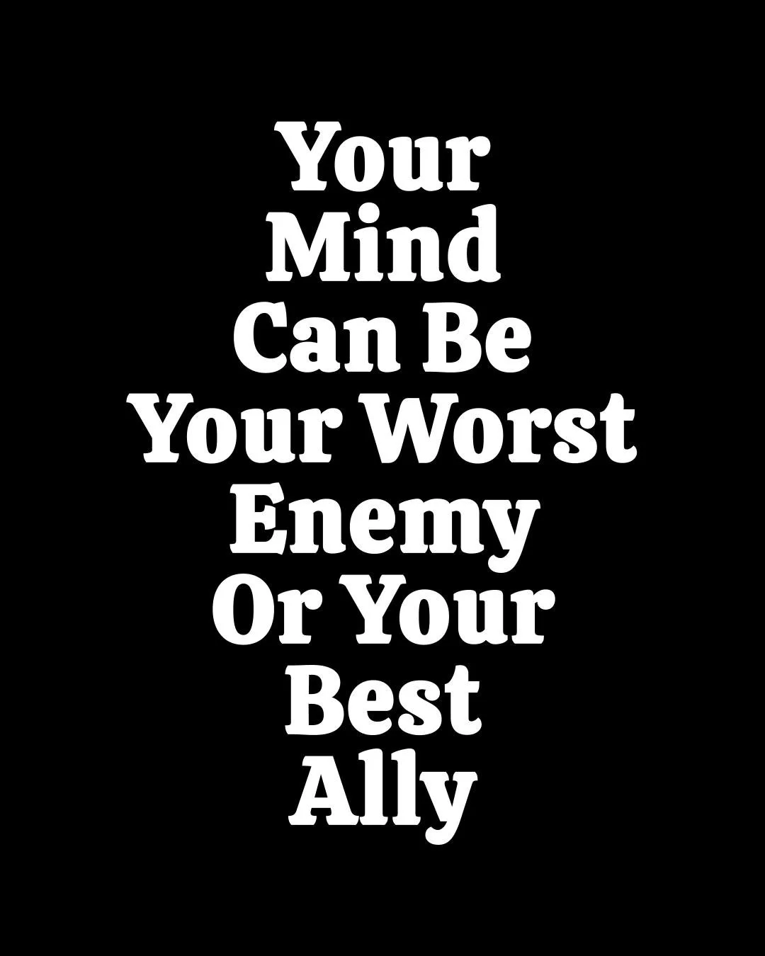 ★ FOLLOW ME FOR DAILY INSPIRATION ★
Your mind can either build you or break you &mdash; and the choice is yours every damn day. 🧠⚡ Train it. Tame it. Turn it into your weapon, not your weakness.