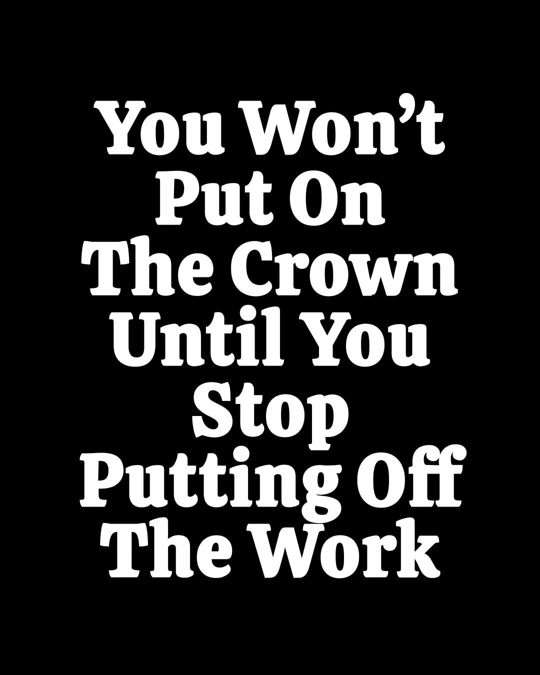⭐️ FOLLOW ME FOR MORE ⭐️
Everybody wants the crown.
Nobody wants the grind.
You won&rsquo;t wear what you refuse to work for.
Do the work. Then rise.