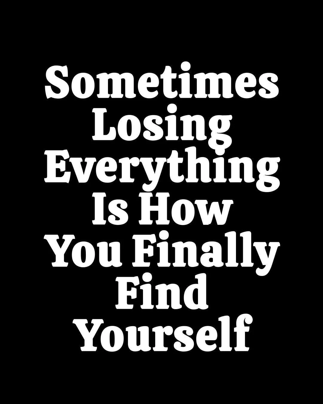 Drop a ❤️ if losing it all was actually the beginning