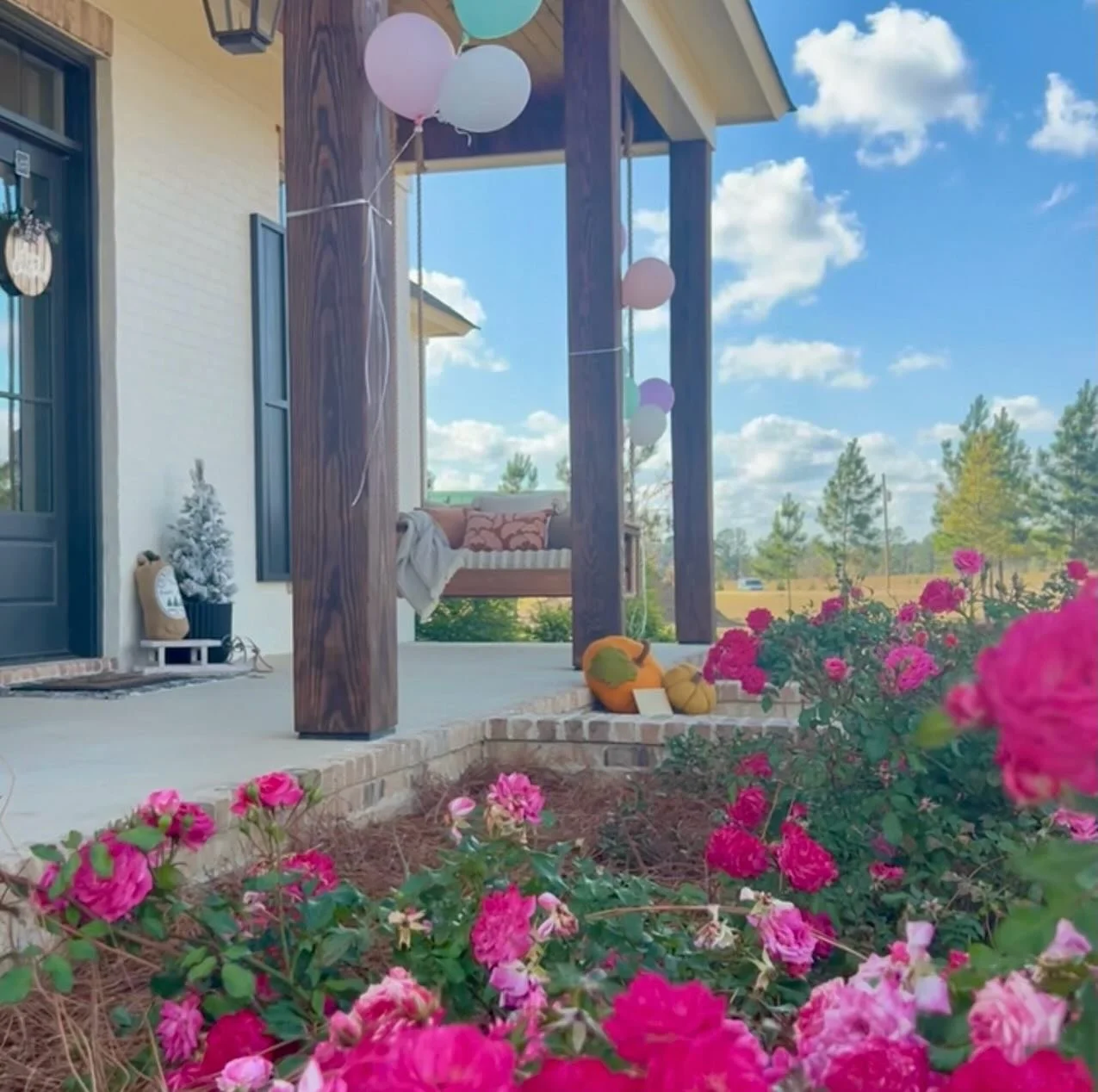 This birthday surprise 🎉 for our sweet friends and one deserving wife &amp; mom in particular 🩷&hellip; couldn&rsquo;t have turned out better!!! 🤭

She&rsquo;d dreamt of having one of our swings for years&hellip; even reminding her husband just th