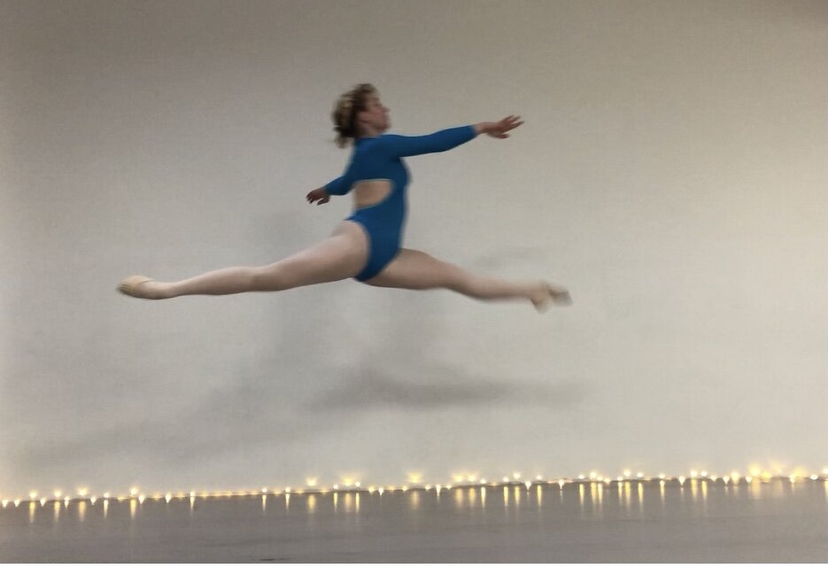 Alta Academy of Dance Ballerina leaping, grand jete
